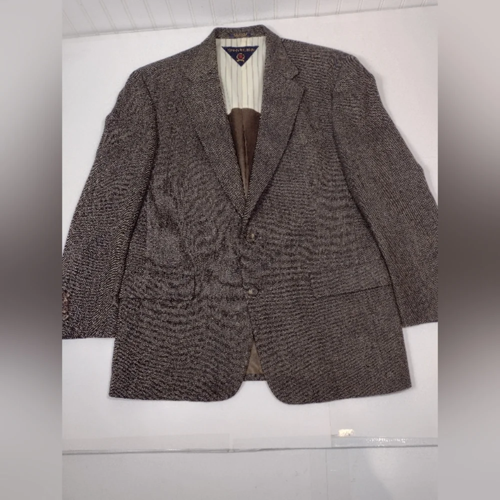Tommy Hilfiger Men's Tweed Blazer - Brown Size (42) R